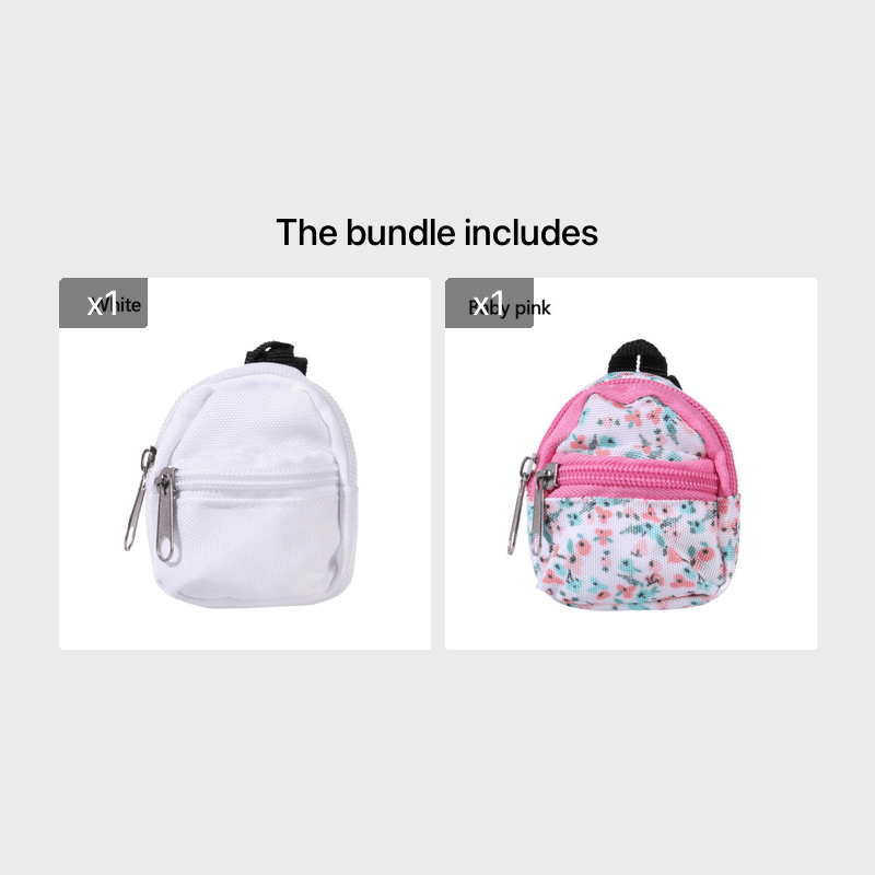 for LABUBU 30cm Doll 1/6 BJD Doll Mini Bag Backpack Mini Doll Bag Doll House Decoration Toy Accessories for Gifts Halloween, Christmas Gift