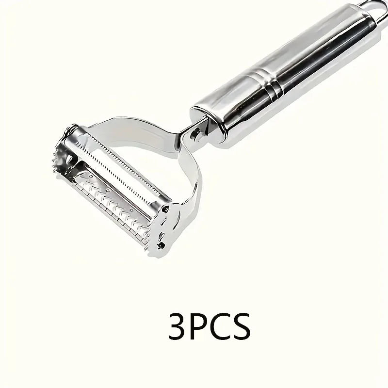 3-1Pcs Multifunction Grater Julienne Peeler Stainless Steel Silcer Household Fruit Vegetable Chopper Kitchen Silk Cutting Tools