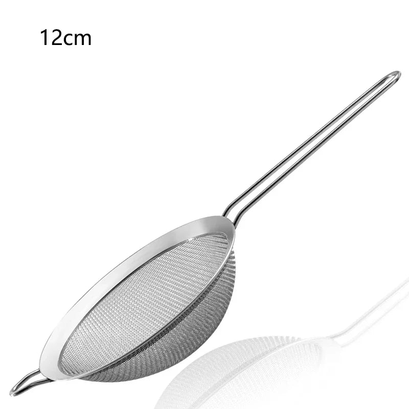 1-3Pcs Stainless Steel Wire Fine Mesh Oil Strainer Flour Colander Sieve Sifter Pastry Baking Tools Kitchen Accessories