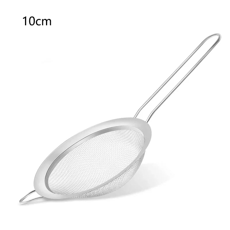 1-3Pcs Stainless Steel Wire Fine Mesh Oil Strainer Flour Colander Sieve Sifter Pastry Baking Tools Kitchen Accessories