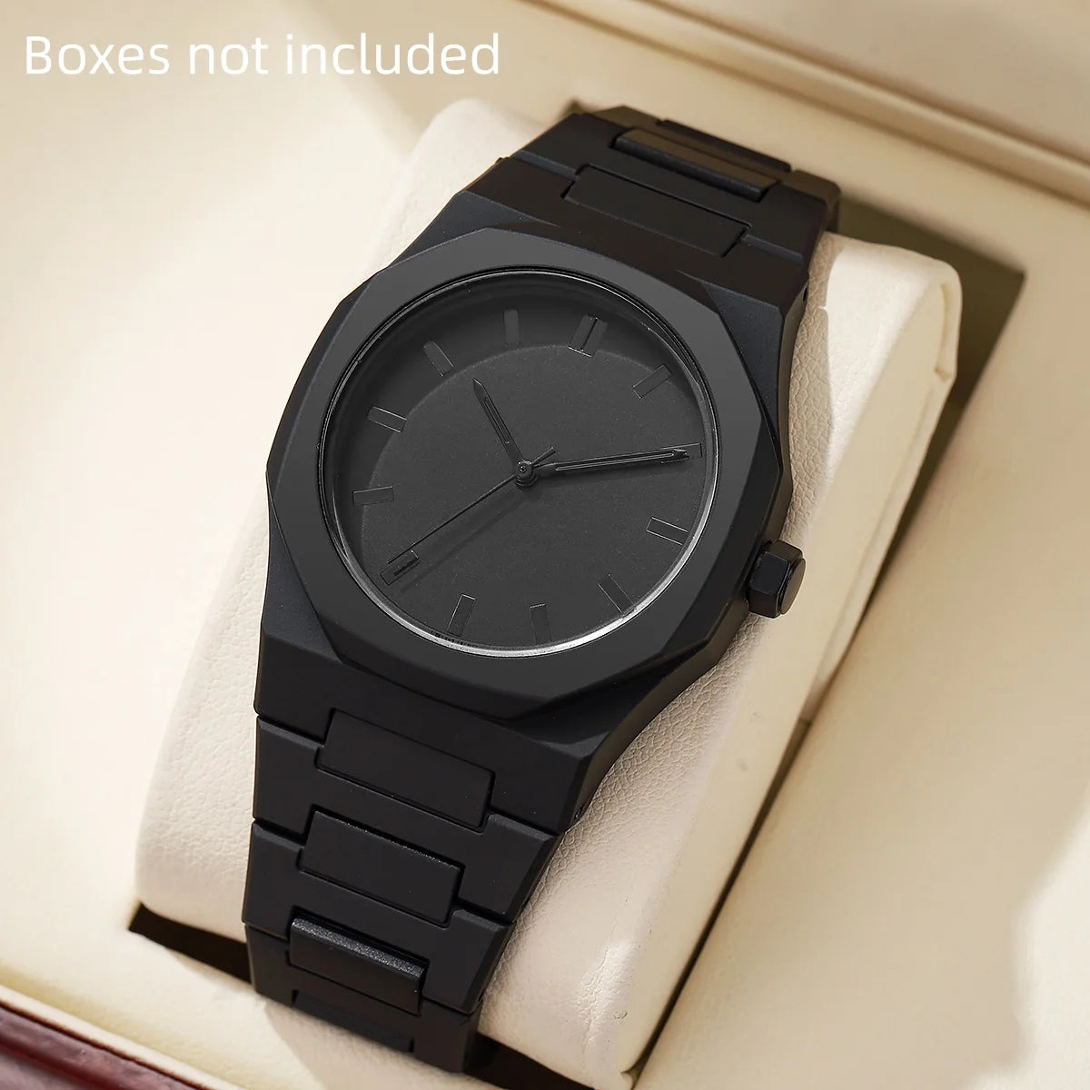 Modern Minimalist Personality Creative All-black Men's Watch Arabic Digital Sports Leisure Quartz Watch Unique Design Watch