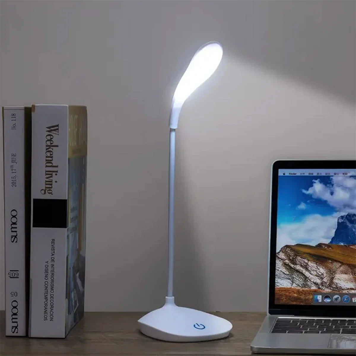 LED Reading Desk Lamp Portable Desk Lamp USB Charging Table Light Touch Dimming Learn Eye Protection Light Room Office Lighting