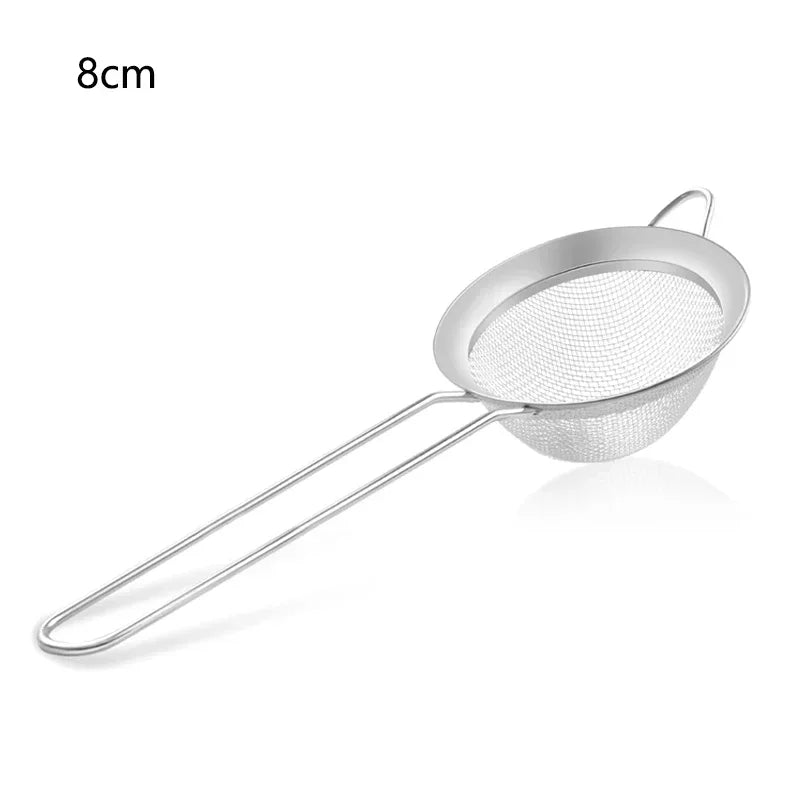 1-3Pcs Stainless Steel Wire Fine Mesh Oil Strainer Flour Colander Sieve Sifter Pastry Baking Tools Kitchen Accessories