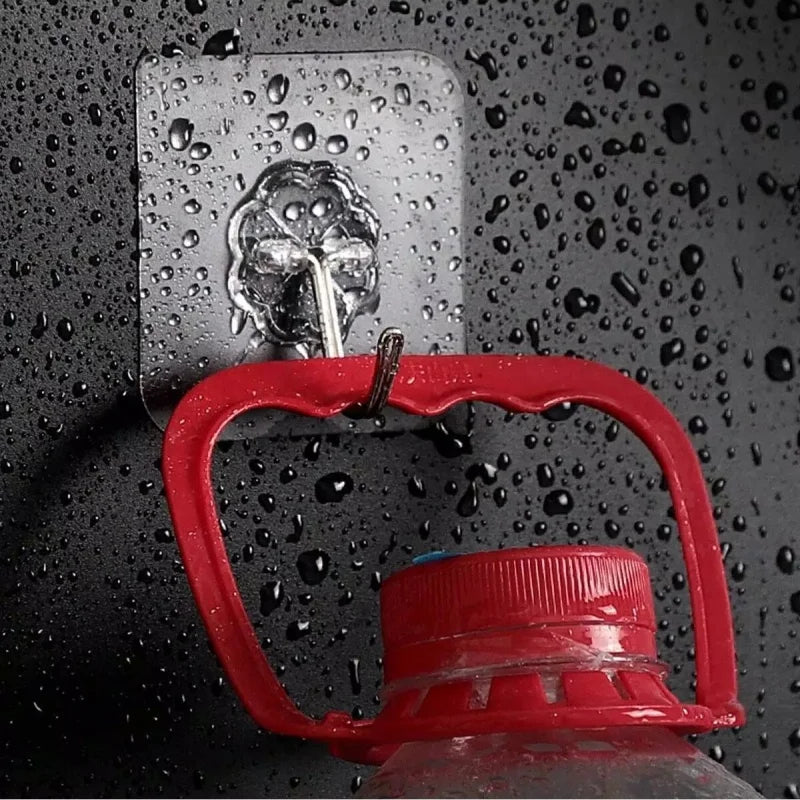 Transparent Hook Strong Self Adhesive Hooks Key Storage Hanger for Kitchen Bathroom Door Wall Multi-Function