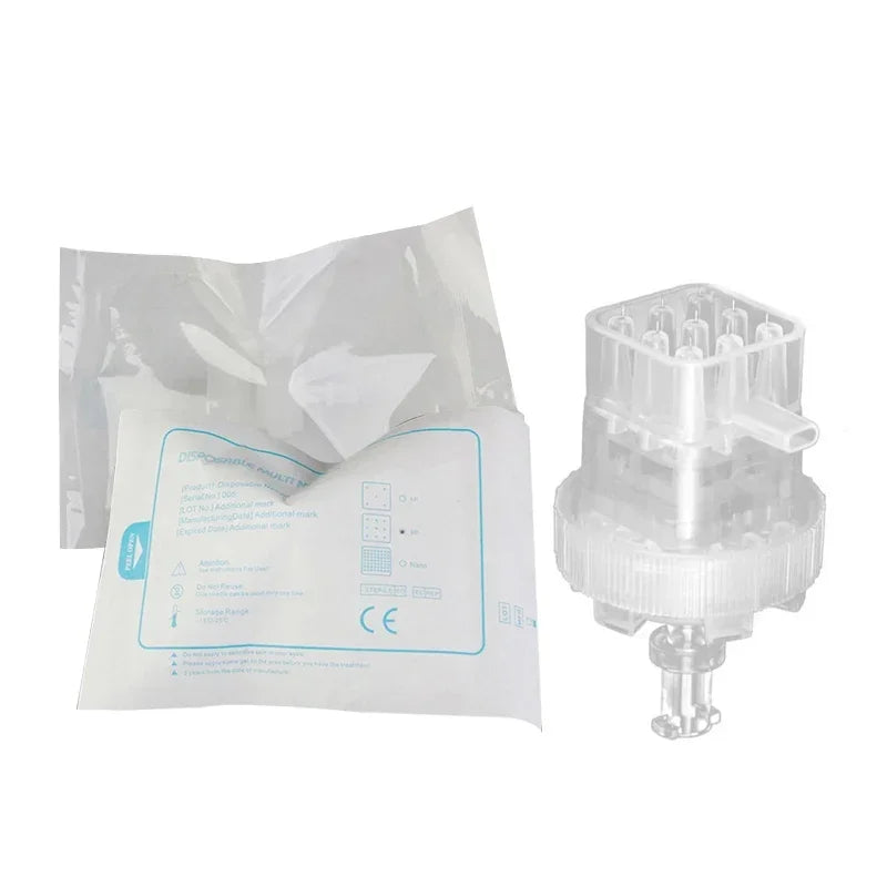 MesoGun Syringe Tubes Consumable EZ Cartridge Adjustable Screw Negative Pressure Needle  5/9 pins