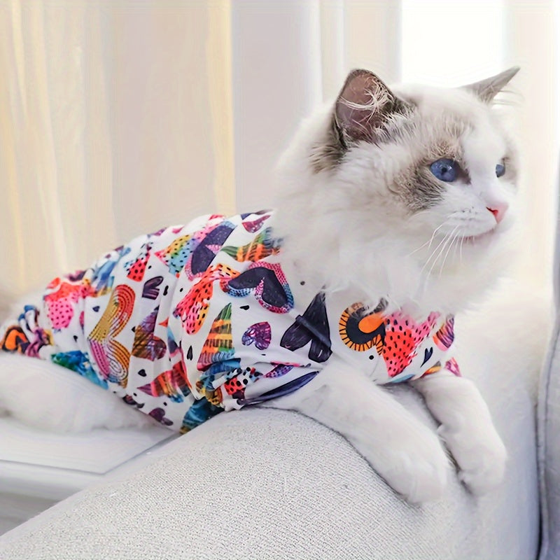 Cute Pet Pajamas for Small and Medium Dogs and Cats - Soft and Comfortable Jumpsuit for Your Furry Friend